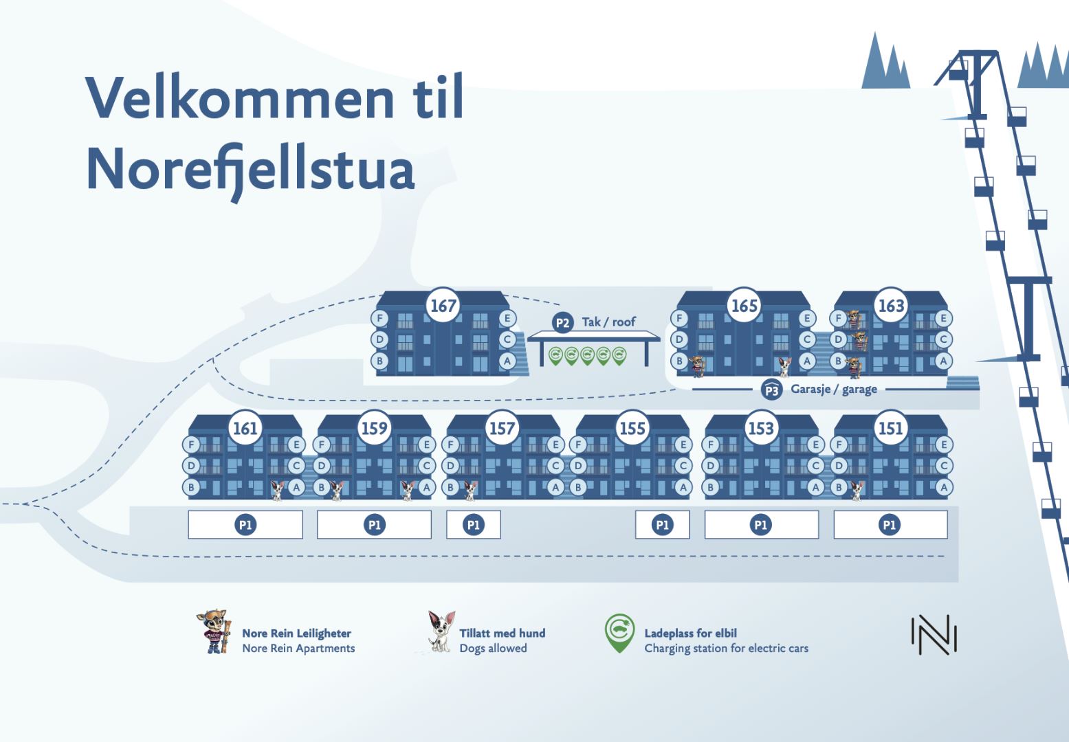 Norefjellstua - karta