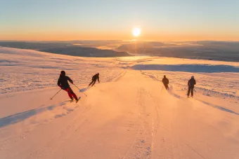 Skidåkning i Norefjell