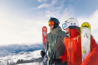 En bild på skidåkare i Geilo