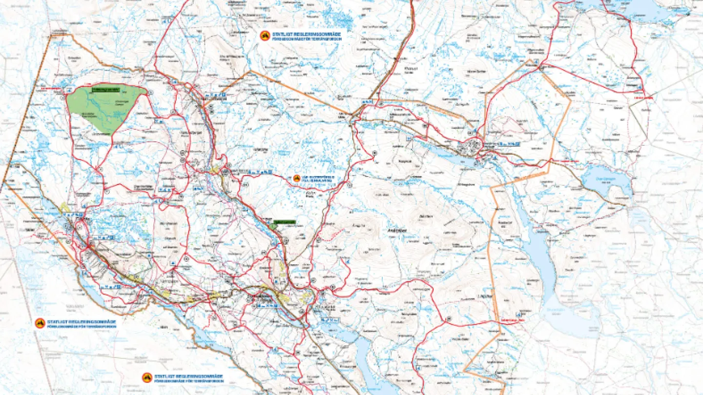 Skoterkarta Tänndalen