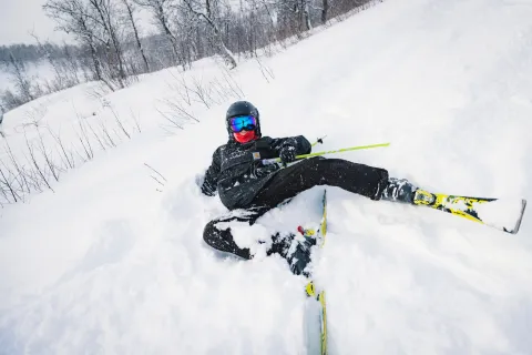 En bild på skidåkare i Geilo